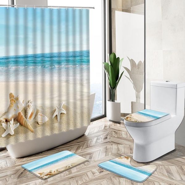 shower curtains ocean beach scenery curtain starfish conch shell lighthouse design bathroom decor non-slip rug toilet cover bath mat set
shower curtains ocean beach scenery curtain starfish conch shell lighthouse design bathroom decor non-slip rug toilet cover bath mat set