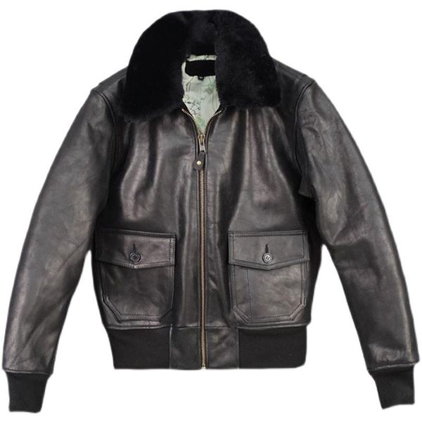 men's leather & faux 2021 black genuine pilot jacket men military style plus size 4xl real natural cowhide autumn loose aviation coat
men's leather & faux 2021 black genuine pilot jacket men military style plus size 4xl real natural cowhide autumn loose aviation coat