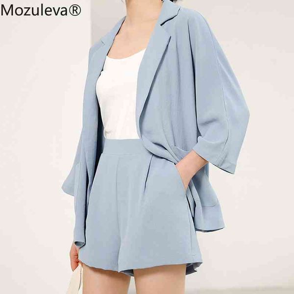 summer elegant chiffon 2 pieces shorts sets female sleeve one button blazer & loose pant suits 210427, White;black
summer elegant chiffon 2 pieces shorts sets female sleeve one button blazer & loose pant suits 210427, White;black