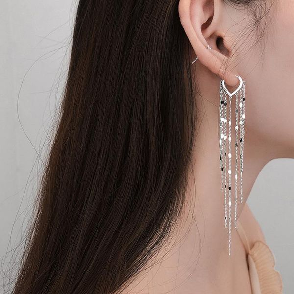 hoop & huggie arlie light luxury 925 sterling silver long tassel earrings for women temperament heart gorgeous earring party jewelry gift, Golden;silver
hoop & huggie arlie light luxury 925 sterling silver long tassel earrings for women temperament heart gorgeous earring party jewelry gift, Golden;silver