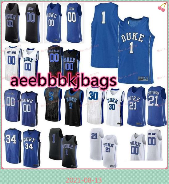 stitched custom jersey wendell moore jr rivers tatum 1 vernon carey irving parker williamson duke blue devils college men women youth, Black
stitched custom jersey wendell moore jr rivers tatum 1 vernon carey irving parker williamson duke blue devils college men women youth, Black