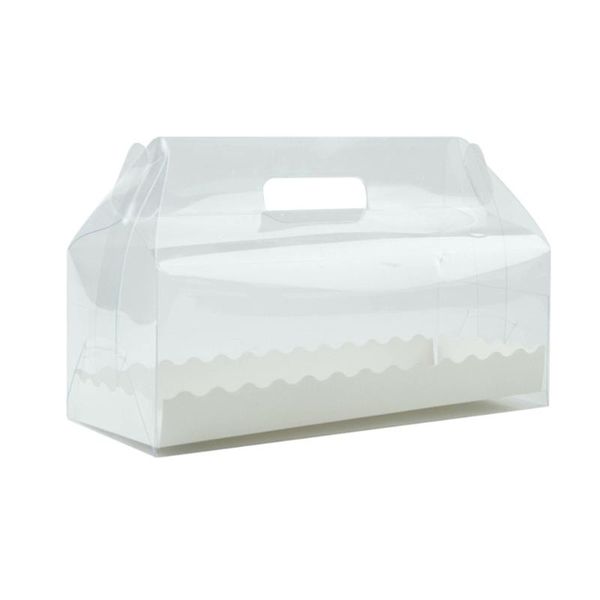 gift wrap 6pcs transparent cake roll packaging box with tray portable swiss containers dessert holder (long)
gift wrap 6pcs transparent cake roll packaging box with tray portable swiss containers dessert holder (long)