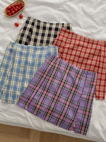 skirts women preppy high waist split stitching summer student skirt cute sweet plaid, Black
skirts women preppy high waist split stitching summer student skirt cute sweet plaid, Black