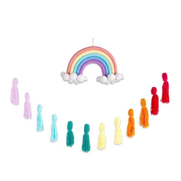 colorful tassel garland banner macrame rainbow wall hanging decorative boho,for party,baby shower,nursery, dorm,room objects & figurines
colorful tassel garland banner macrame rainbow wall hanging decorative boho,for party,baby shower,nursery, dorm,room objects & figurines