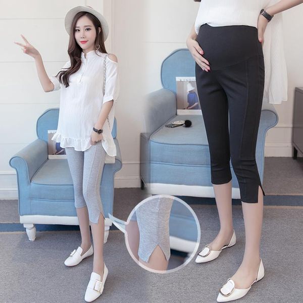 korean fashion side slits pregnant women leggings belly 3/4 capri pants high waist solid color plus size maternity clothes 612 bottoms, White
korean fashion side slits pregnant women leggings belly 3/4 capri pants high waist solid color plus size maternity clothes 612 bottoms, White