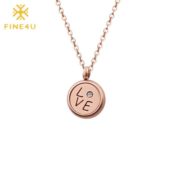 pendant necklaces fine4u n489 stainless steel engraved love necklace with cubic zirconia rose gold color cute romantic jewelry for women, Silver
pendant necklaces fine4u n489 stainless steel engraved love necklace with cubic zirconia rose gold color cute romantic jewelry for women, Silver