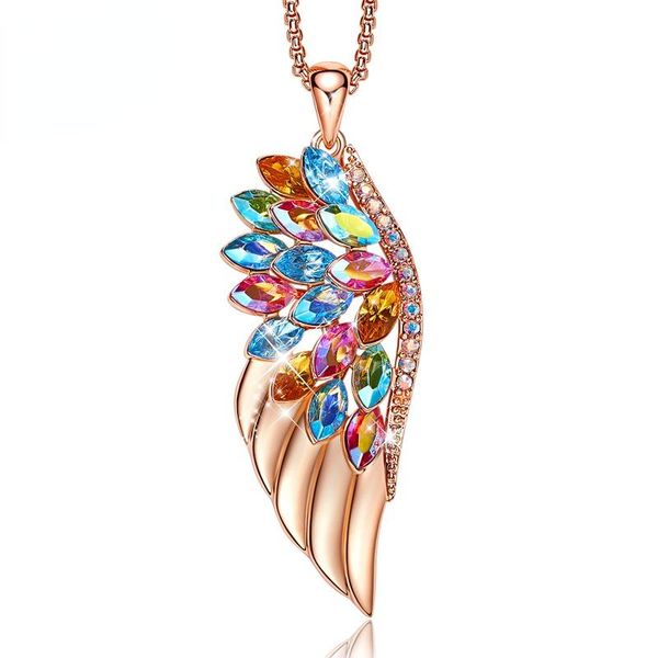 chains jiuhao fashion necklace jewelry for women necklaces colorful crystal shining phoenix feathers shape rose gold, Silver
chains jiuhao fashion necklace jewelry for women necklaces colorful crystal shining phoenix feathers shape rose gold, Silver