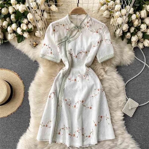 women fashion cheongsam dress lady stand neck spring hollow short sleeve slim print elegant clothes vestidos de mujer r003 210527, Black;gray
women fashion cheongsam dress lady stand neck spring hollow short sleeve slim print elegant clothes vestidos de mujer r003 210527, Black;gray
