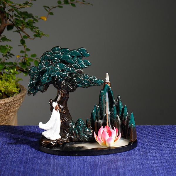 fragrance lamps modern incense burner backflow lotus ceramic statue sticks smoke fountain wierook houder home decor bi50ib
fragrance lamps modern incense burner backflow lotus ceramic statue sticks smoke fountain wierook houder home decor bi50ib