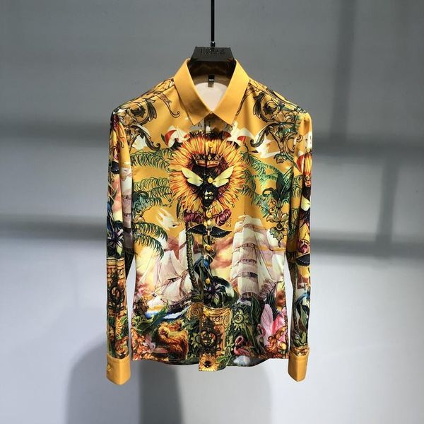 men's casual shirts wz0808 fashion 2021 runway luxury european design party style clothing, White;black
men's casual shirts wz0808 fashion 2021 runway luxury european design party style clothing, White;black