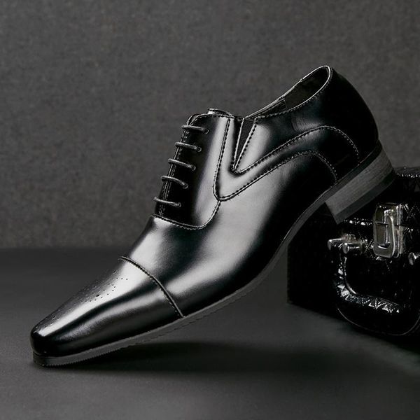 mens dress shoes genuine leather buckle wedding pary men lace up formal oxfords business brogue office, Black
mens dress shoes genuine leather buckle wedding pary men lace up formal oxfords business brogue office, Black