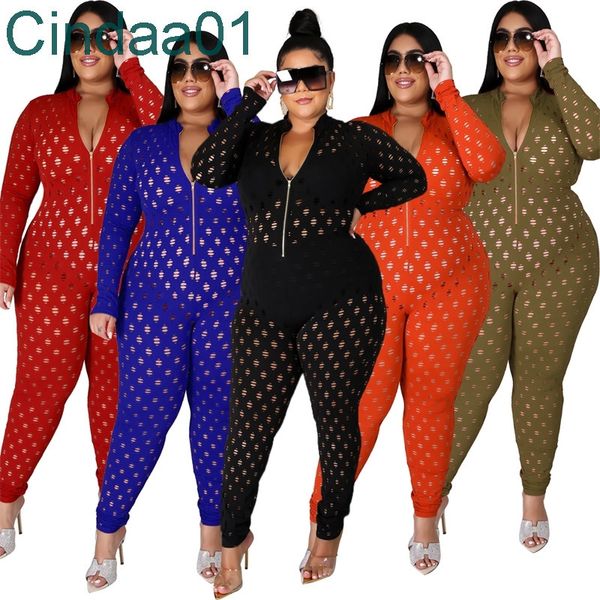 plus size jumpsuit for women designer hollow out slim stand-up collar zipper v neck fashion long sleeve trousers rompers 5 colours, Black;white
plus size jumpsuit for women designer hollow out slim stand-up collar zipper v neck fashion long sleeve trousers rompers 5 colours, Black;white