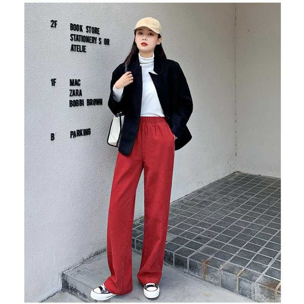 autumn and winter high-waist corduroy women's pants plus velvet fashion wide-leg trousers loose straight leg casual & capris, Black;white
autumn and winter high-waist corduroy women's pants plus velvet fashion wide-leg trousers loose straight leg casual & capris, Black;white