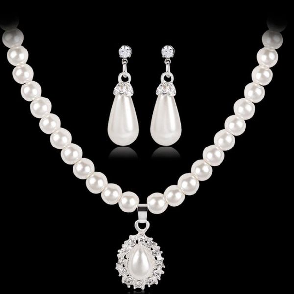 earrings & necklace fashion pendant necklaces elegant water drop set women engagement party wedding jewelry gifts, Silver
earrings & necklace fashion pendant necklaces elegant water drop set women engagement party wedding jewelry gifts, Silver