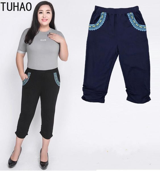 women's pants & capris tuhao 2021 summer plus size 8xl 7xl 6xl skinny jeans woman female stretch knee length denim women high waist wm6, Black;white
women's pants & capris tuhao 2021 summer plus size 8xl 7xl 6xl skinny jeans woman female stretch knee length denim women high waist wm6, Black;white