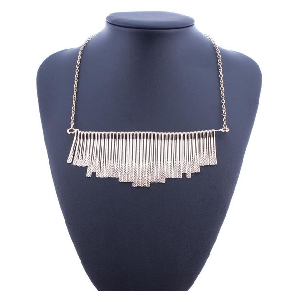 tenande punk 2 color long statement stripes tassel choker necklaces & pendants for women simple style night club jewelry bijoux chokers, Golden;silver
tenande punk 2 color long statement stripes tassel choker necklaces & pendants for women simple style night club jewelry bijoux chokers, Golden;silver
