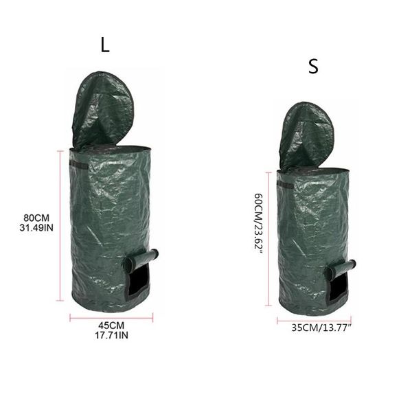 planters & pots 39xb collapsible garden yard compost bag with lid environmental organic ferment waste collector refuse sacks composter
planters & pots 39xb collapsible garden yard compost bag with lid environmental organic ferment waste collector refuse sacks composter