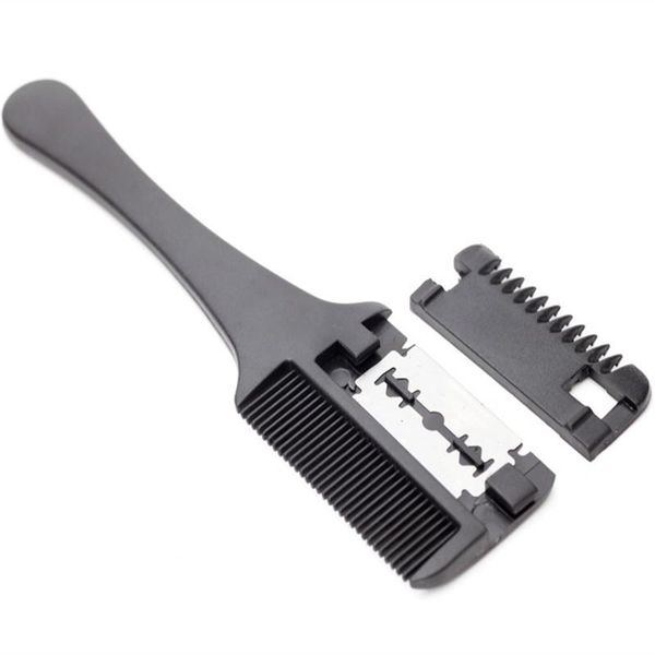 hair brushes 1pc cutting comb black handle with razor blades thinning trimmin salon diy styling tools, Silver
hair brushes 1pc cutting comb black handle with razor blades thinning trimmin salon diy styling tools, Silver