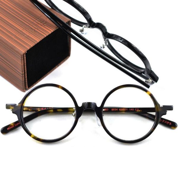 fashion sunglasses frames hand made acetate round eyeglasses men women compute vintage optical glasses brand design with box 883, Black
fashion sunglasses frames hand made acetate round eyeglasses men women compute vintage optical glasses brand design with box 883, Black