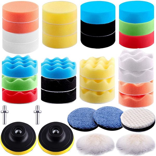 35 pieces car polishing pad kit 80mm buffing pads foam polish pads polisher attachment for drill
35 pieces car polishing pad kit 80mm buffing pads foam polish pads polisher attachment for drill