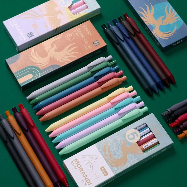 gel pens 5pcs/box cute retractable ins retro morandi pen extra fine 0.5mm kawaii stationery for kids school office supplies
gel pens 5pcs/box cute retractable ins retro morandi pen extra fine 0.5mm kawaii stationery for kids school office supplies
