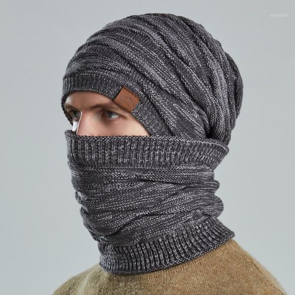 berets outdoor winter warm fashion men women knitted fleece windproof hood scarf hat sets knit hats for adult, Blue;gray
berets outdoor winter warm fashion men women knitted fleece windproof hood scarf hat sets knit hats for adult, Blue;gray