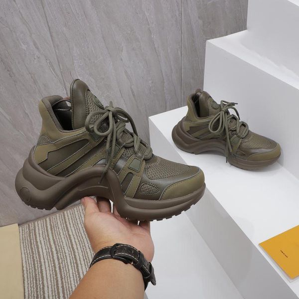luxury designer casual shoes brown green lace up archlight runway tweed leather trainers sneakers with box, Black
luxury designer casual shoes brown green lace up archlight runway tweed leather trainers sneakers with box, Black