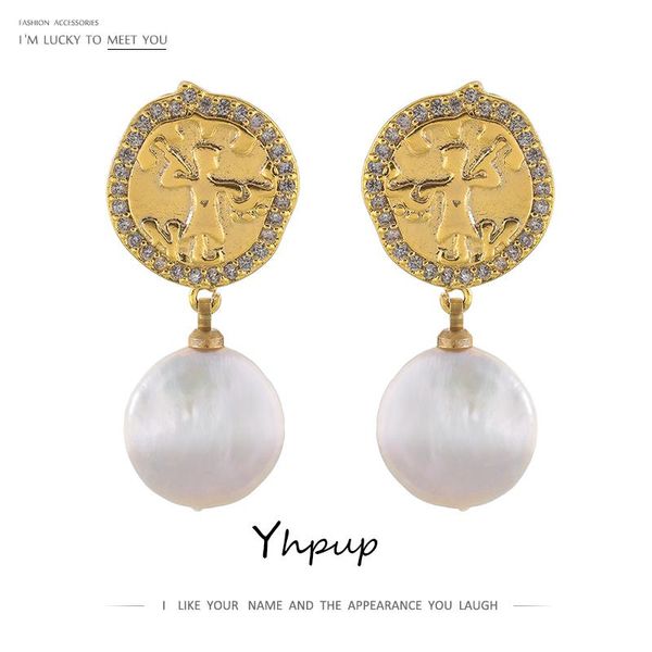 dangle & chandelier yhpup fashion korean exquisite bling cz natural pearls earrings statement brincos for female party gift, Silver
dangle & chandelier yhpup fashion korean exquisite bling cz natural pearls earrings statement brincos for female party gift, Silver