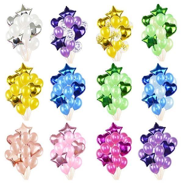party decoration 14pcs colorful heart star foil balloon confetti latex balloons for birthday wedding festival decorations ballon
party decoration 14pcs colorful heart star foil balloon confetti latex balloons for birthday wedding festival decorations ballon