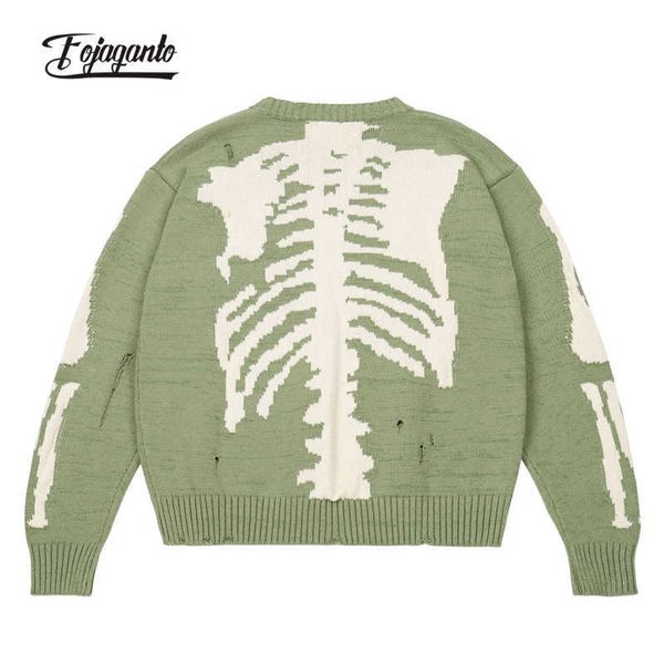 fojaganto autumn fashion sweater men hip hop harajuku skeleton bone jacquard knitted pullover oversize brand casual male 210909, White;black
fojaganto autumn fashion sweater men hip hop harajuku skeleton bone jacquard knitted pullover oversize brand casual male 210909, White;black