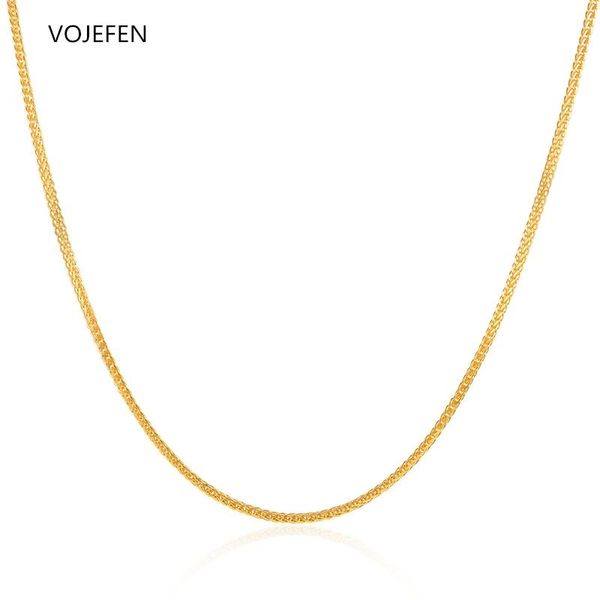 chains vojefen au750 fashion 18k real gold necklace chopin 1mm/1.3mm chain link fine jewelry for men & women mesh shape design neck, Silver
chains vojefen au750 fashion 18k real gold necklace chopin 1mm/1.3mm chain link fine jewelry for men & women mesh shape design neck, Silver