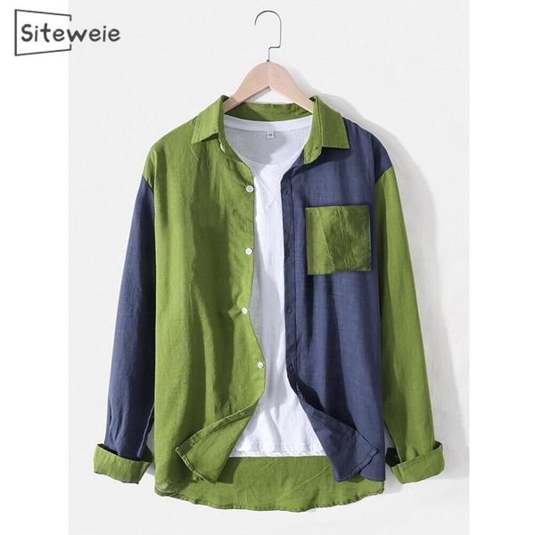 korean casual men's long sleeve shirt contrast patchwork japanese streetwear men clothing hip hop fashion t shirts l467, White;black
korean casual men's long sleeve shirt contrast patchwork japanese streetwear men clothing hip hop fashion t shirts l467, White;black