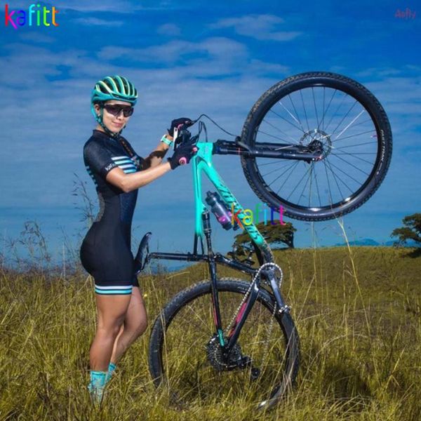 kafiwomen's cycling jumpsuit leotard striped sports jersey bike summer short sleeve track suit roupa ciclismo feminina racing sets, Black;blue
kafiwomen's cycling jumpsuit leotard striped sports jersey bike summer short sleeve track suit roupa ciclismo feminina racing sets, Black;blue