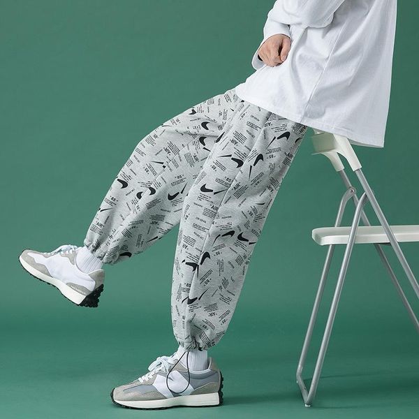 men's pants slacks casual black, white and grey cotton letter pattern loose fashion versatile single product men
men's pants slacks casual black, white and grey cotton letter pattern loose fashion versatile single product men