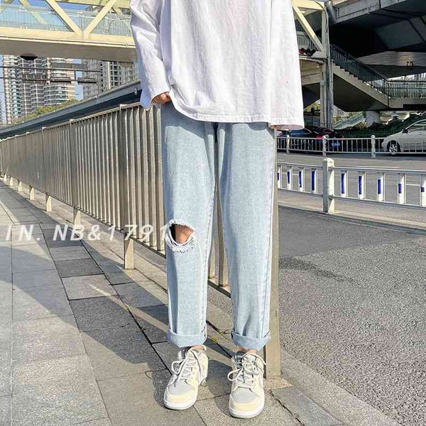 men's jeans spring and summer ripped fashion casual hole men streetwear loose hip-hop straight denim trousers mens s-2xl c0q3, Blue
men's jeans spring and summer ripped fashion casual hole men streetwear loose hip-hop straight denim trousers mens s-2xl c0q3, Blue
