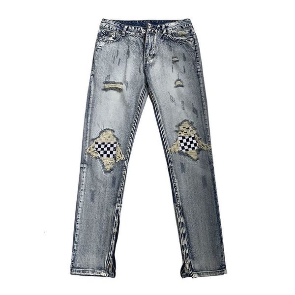men's jeans high street mens pants washed ripped men trousers hip-hop vintage patchwork denim for skinny zipper pant j1lo, Blue
men's jeans high street mens pants washed ripped men trousers hip-hop vintage patchwork denim for skinny zipper pant j1lo, Blue