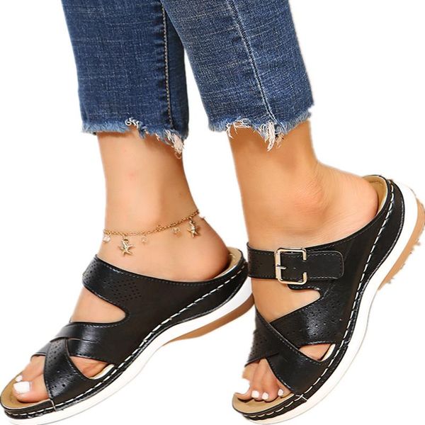 sandals casual women thick bottom bow-knot open toe swing summer light shoes platform slipper sandalias de mujer, Black
sandals casual women thick bottom bow-knot open toe swing summer light shoes platform slipper sandalias de mujer, Black