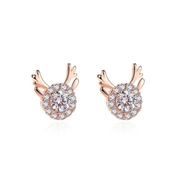 100% 925 sterling silver stud earrings for women zircon deer shaped dangle wedding engagement studs christmas jewelry wholesale, Golden;silver
100% 925 sterling silver stud earrings for women zircon deer shaped dangle wedding engagement studs christmas jewelry wholesale, Golden;silver