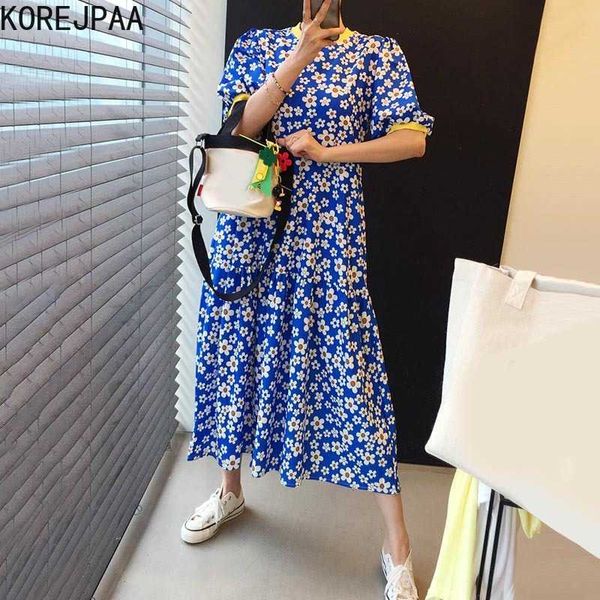 korejpaa women dress summer korean chic girls fresh round neck full screen flower design loose puff sleeve floral vestidos 210526, Black;gray
korejpaa women dress summer korean chic girls fresh round neck full screen flower design loose puff sleeve floral vestidos 210526, Black;gray