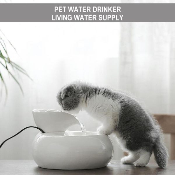 pet water fountain feeder drinking bowls dog cat basin flowing drinker dispenser s4p1 & feeders
pet water fountain feeder drinking bowls dog cat basin flowing drinker dispenser s4p1 & feeders