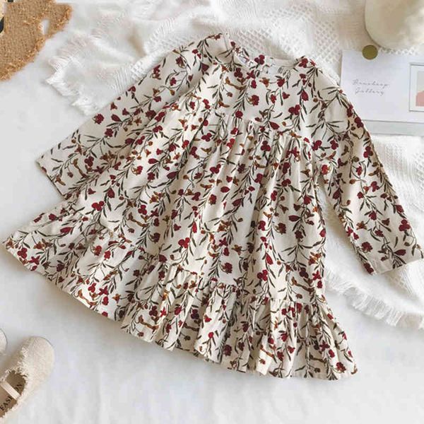autumn girl dress retro style floral baby childrenclothing casual long-sleeved princess 210515, Red;yellow
autumn girl dress retro style floral baby childrenclothing casual long-sleeved princess 210515, Red;yellow