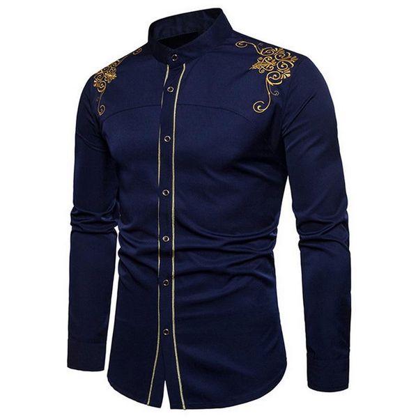 men's casual shirts men luxury embroidered shirt chineses royal style long sleeve mandarin collar brand nice, White;black
men's casual shirts men luxury embroidered shirt chineses royal style long sleeve mandarin collar brand nice, White;black
