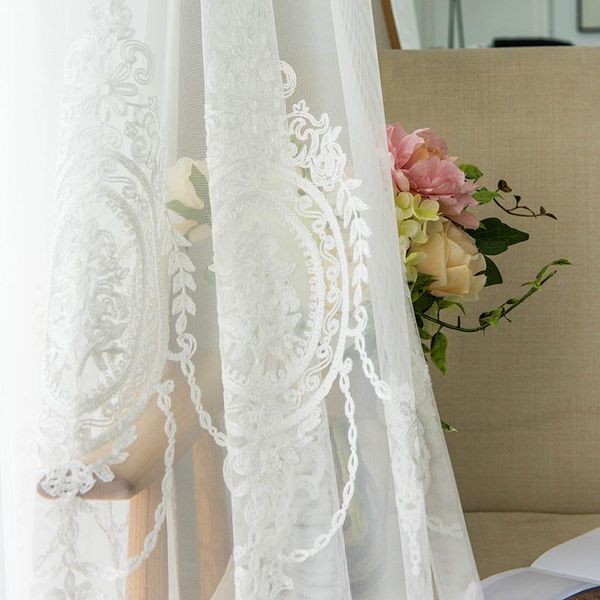 curtain & drapes embroidered white tulle curtains for living room european voile sheer window bedroom fabrics panel
curtain & drapes embroidered white tulle curtains for living room european voile sheer window bedroom fabrics panel