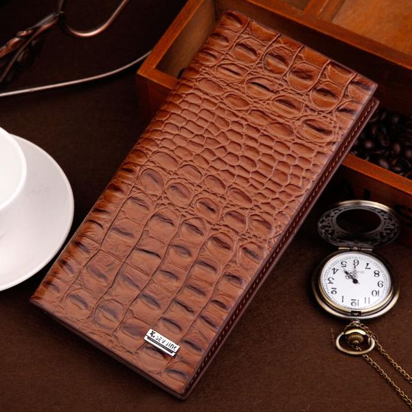 wallets 2021 fashion men clutch pu leather alligator texture wallet male s holder coin pocket purses, Red;black
wallets 2021 fashion men clutch pu leather alligator texture wallet male s holder coin pocket purses, Red;black