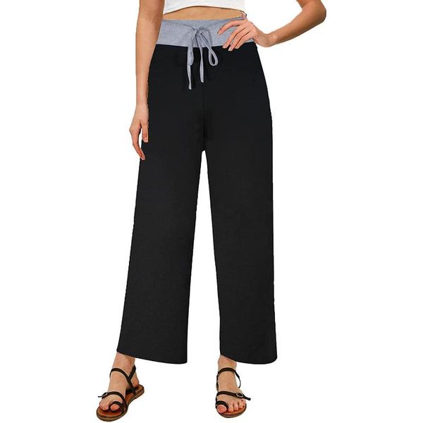 women's pants & capris casual cotton linen wide leg beach bohemian loose female vintage high waist solid color straight trousers women, Black;white
women's pants & capris casual cotton linen wide leg beach bohemian loose female vintage high waist solid color straight trousers women, Black;white