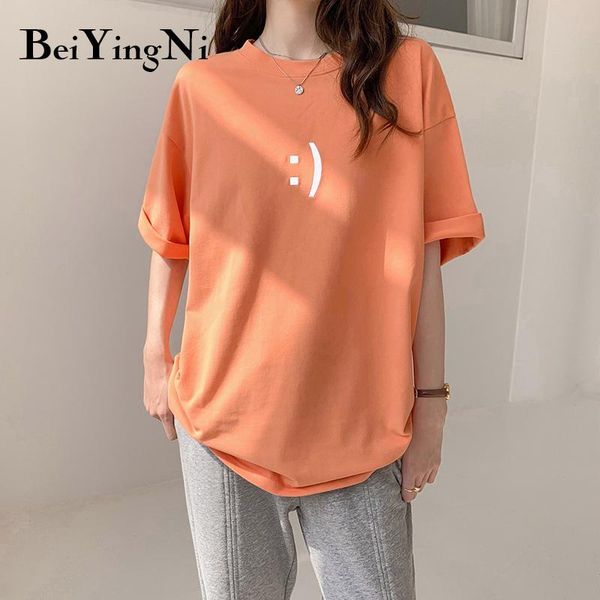 women's t-shirt beiyingni letter print women tshirts summer vogue loose all-match korean casual harajuku chic o-neck t shirts womans t, White
women's t-shirt beiyingni letter print women tshirts summer vogue loose all-match korean casual harajuku chic o-neck t shirts womans t, White