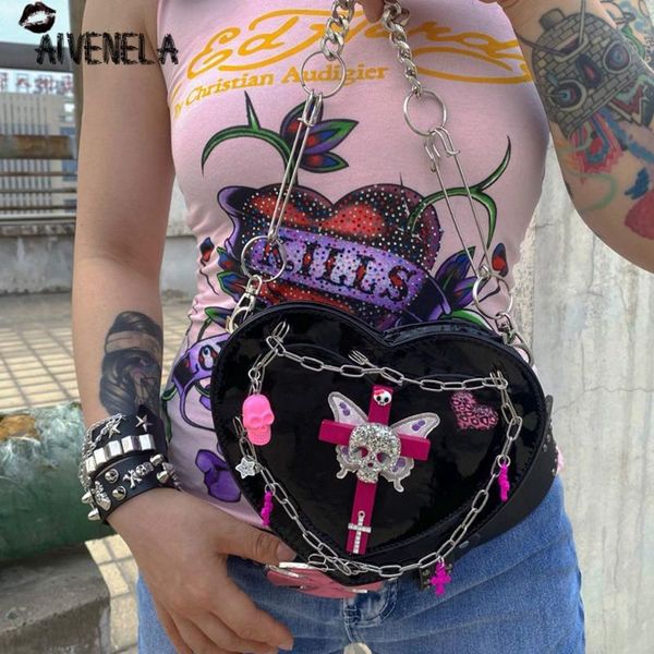cosmetic bags & cases harajuku rock skull cross heart punk bag y2k girls gothic streetwear pu leather afc1290
cosmetic bags & cases harajuku rock skull cross heart punk bag y2k girls gothic streetwear pu leather afc1290