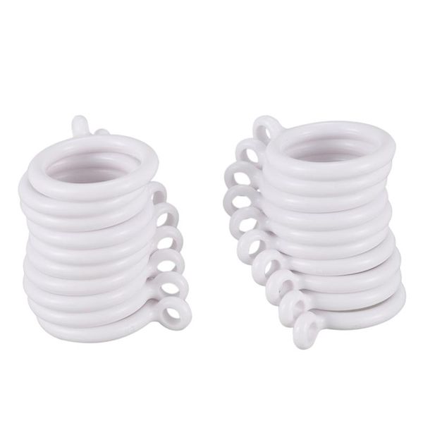 other home decor 20x white 25mm inner plastic curtain rings cnim