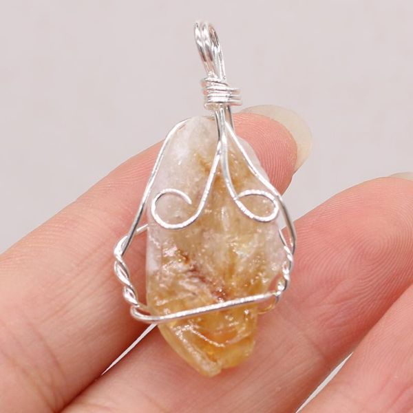 charms natural stone white-yellow crystal bud winding silver wire pendant for jewelry making earring necklace accessories 15x20-20x25mm, Bronze;silver
charms natural stone white-yellow crystal bud winding silver wire pendant for jewelry making earring necklace accessories 15x20-20x25mm, Bronze;silver