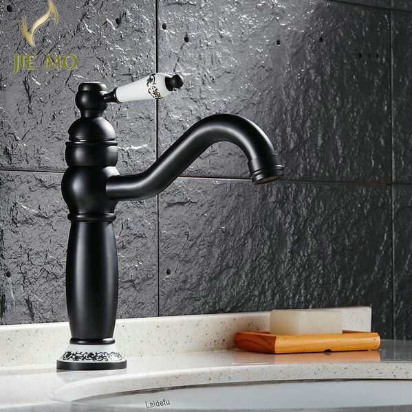 bathroom sink faucets solid brass basin faucet black ceramic handle retro style mixer tap deck mounted 6232
bathroom sink faucets solid brass basin faucet black ceramic handle retro style mixer tap deck mounted 6232